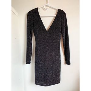 Sparkly Black Cocktail/Bodycon Dress